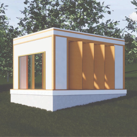 Flexible Wood Panels Create a Fluid Meditation Retreat in Natural Surroundings