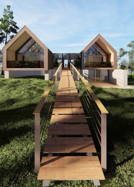 Concrete Canopy Overlooking Nature's Palette