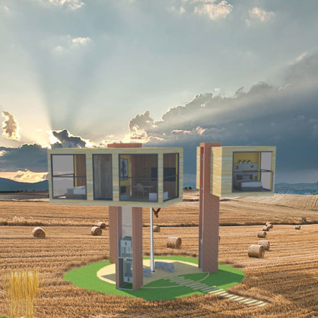 Circular Design with Rainwater Collection and Energy Efficiency Features