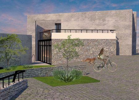 Reclaimed Wood Accents and Traditional Tiles Form a Sanctuary of Rest and Connection