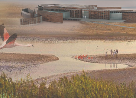 Gabion Walls with Sarooj Crafting Educational Spaces in Wetland Ecology