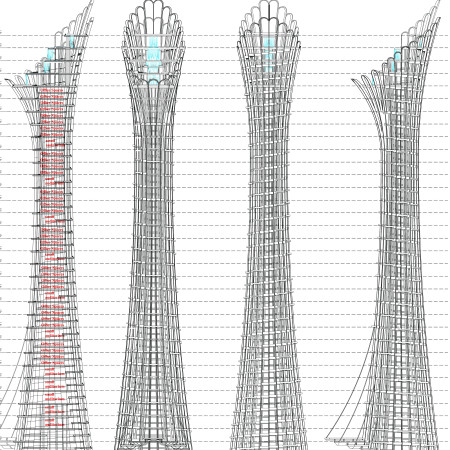 Structured Accessibility with Defined Entrances and Multi-Level Parking Capacity