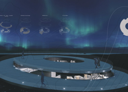 Panoramic Views Framed by Concrete and Glazing in M&yacute;vatn