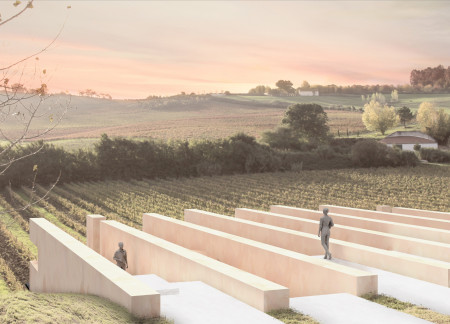 Framed Views and Glazed Envelopes in a Vineyard Tasting Room