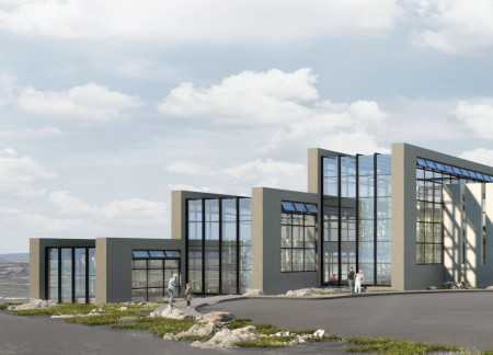 Hydroponic Greenhouse Featuring Local Wood Siding for Sustainable Dining Experience