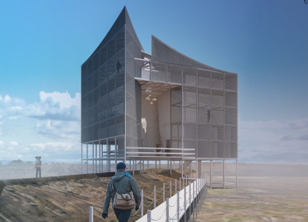 Cave Tower Featuring Timber Climbing Courtyard and Geological Observation