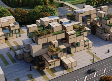 Recyclable Materials Enhance Customizable Modular Housing Solutions