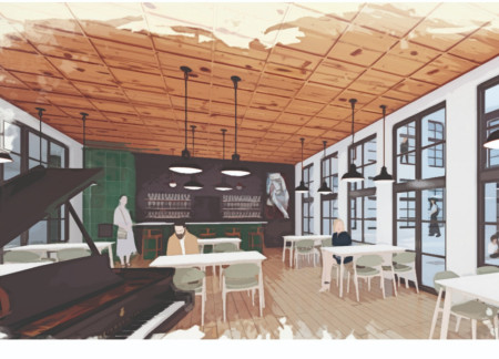 Green Roof Integration with Native Materials in a Multifunctional Cultural Center