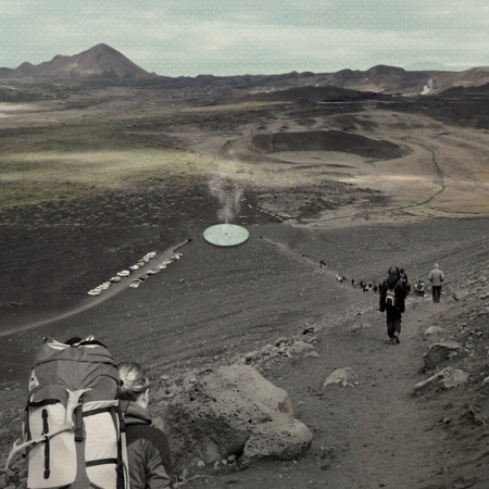 Inverted Structure with Charred Shingles and Cross-Laminated Timber Panels Embraces Volcanic Landscape