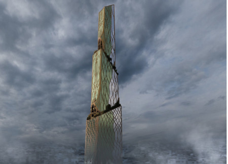 Algae-Enhanced Timber Structure for Urban Resilience