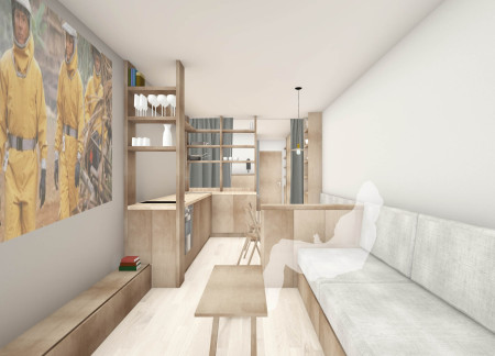 Compact Living with Cross Laminated Timber and Energy Efficiency