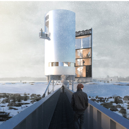 Charred Wooden Shingles and Cross-Laminated Timber Create a Sustainable Urban Community Space