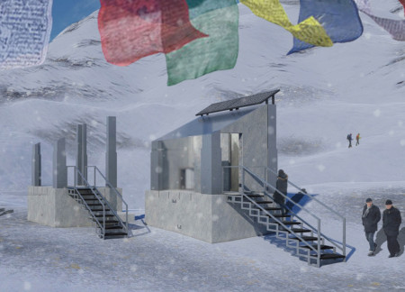 Recycled Plastic and Aluminum Composite Toilets for Sustainable Waste Management in High-Altitude Environments