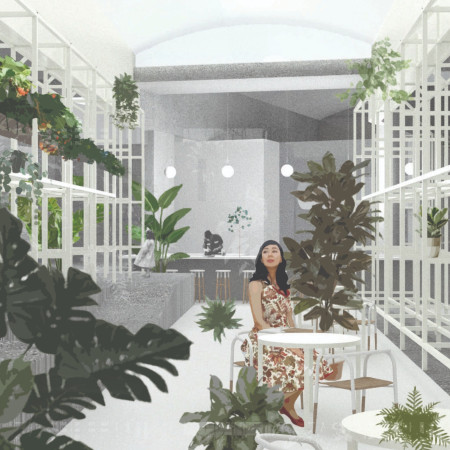 Grow Lights Illuminating a Modular Greenhouse Amid Iceland's Dynamic Light Conditions