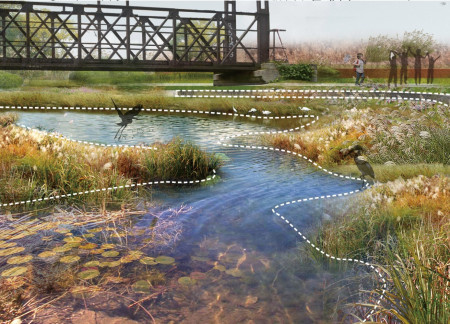 Auditory Landscape with Apple Trees in Milan's Ecological Waterfront