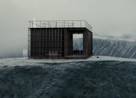 Burnt Cedar Panels Framing Views Within a Sustainable Visitor Pathway