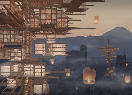 Timber Structure with Mortise Joints Supporting Community Healing in Tokyo