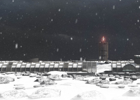 Floating Timber Arches over Geothermal Fissures