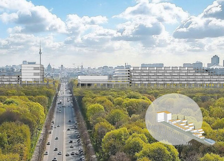 Grating-Centric Community Housing Around Urban Green Spaces