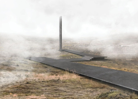 Re-Purposed Metal Plates Framing Geothermal Engagement Within a Tectonic Landscape