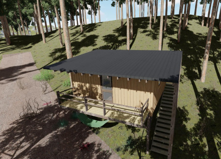 Gray Water Systems and Corrugated Metal Roofs in Sustainable Retreat Cabins