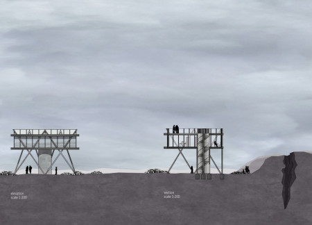 Elevated Observation Space with Geometric Triangle Form