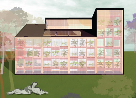 Greenhouse Wall Integration in a Self-Sufficient Microhome