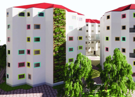 Hexagonal Beehive Housing Designed for Community Cohesion