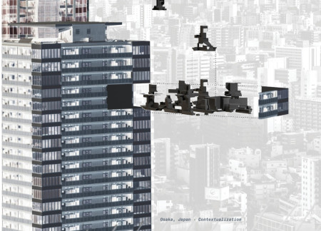 Customizable Catwalks and Plush Cylinders in a Dynamic Urban Workspace