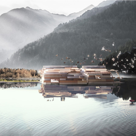 Floating Structure Inspired by Traditional Canoes and Emission Culture
