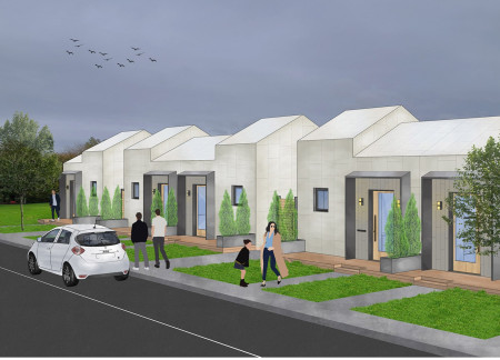 Glassfibre Reinforced Community Living with Modular Design