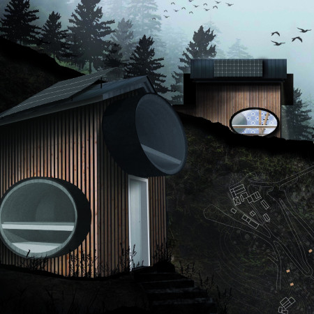 Concrete Grease Trap and Reed Bed System in Immersive Nature Retreat