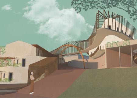 Timber Battens and Curvilinear Forms Enhance Vineyard Integration in Hospitality Design