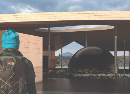 Steel Sculpture Framing Natural Light in a Central Garden Retreat