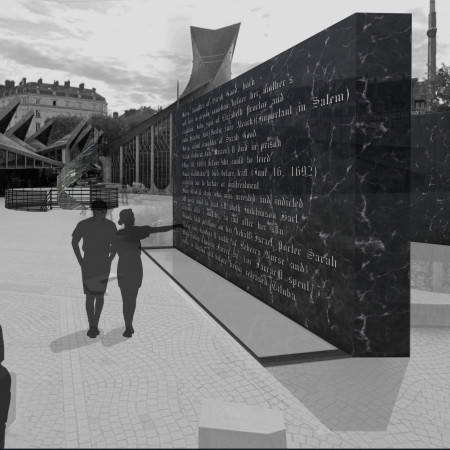 Ribbon of Memory Connecting Past and Present in a Reflective Memorial Space