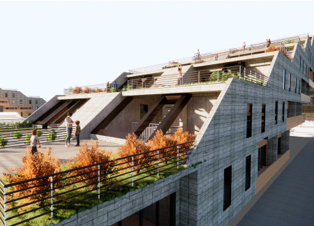 Bamboo Construction with Geo-Green Crete for Flexible Urban Living