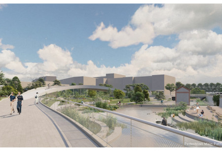 Integrating Filtering Plants Along Waterways for Community Revitalization