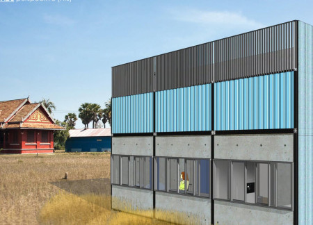 Aerated Concrete Structure with Solar Cladding for Accessible Living