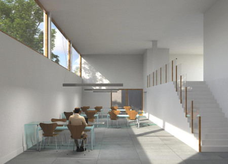 Topographic Integration of Community Spaces with Artist Residences