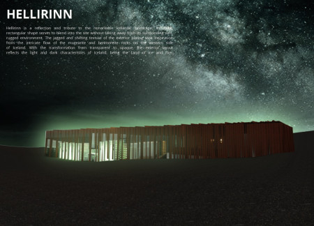 Corten Framework Embracing Vertical Farming in Iceland's Landscape