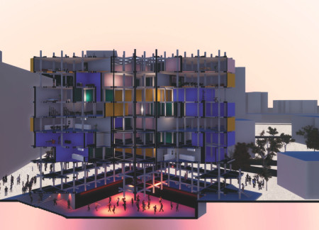 Multifunctional Community Space Reflecting Berlin's Cultural Heritage