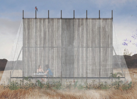 Fog Collector with Wrapping Cloth Enhancing Coastal Living