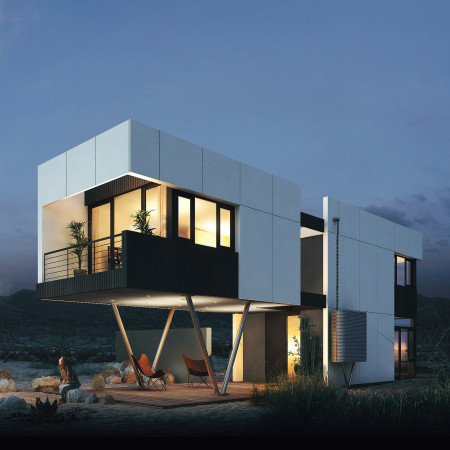 Modular Living with Reinforced Concrete and Sustainable Energy Solutions