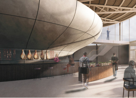 Charred Wooden Shingles Enveloping a Geothermal Dining Experience in Iceland