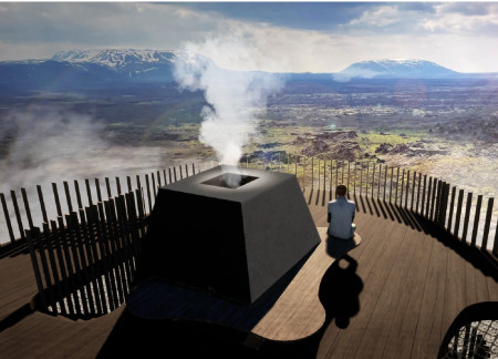 Hempcrete Lookout Point Embracing Volcanic Landscape