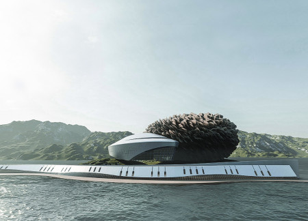 Exploring Natural Forms Through Organic Shapes and Reusable Materials