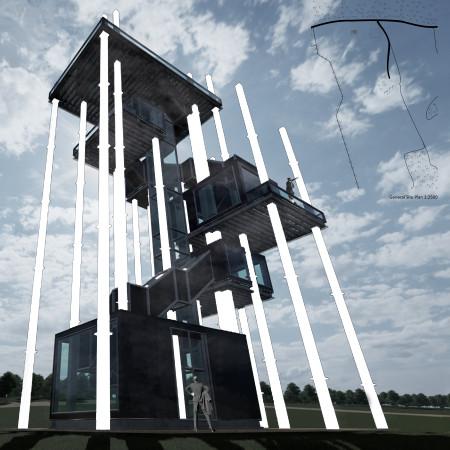 Elevated Perspectives with Recycled Steel and Low Emissivity Glass