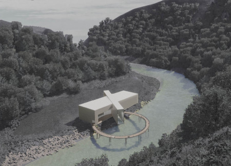 Circular Promenade Offering Panoramic Views in a Tranquil Hospice Setting