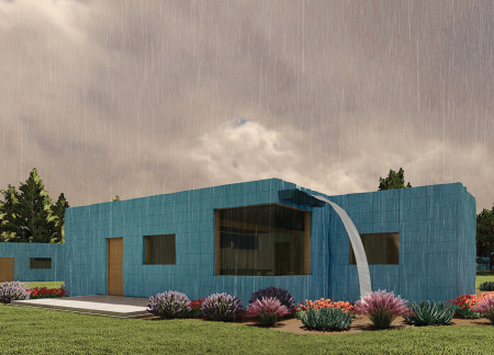 Terracotta Rain-Screen and Cross-Laminated Timber in Firefighter Housing