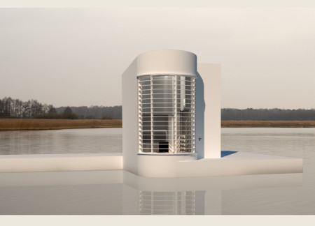 Floating Concrete Units Enhancing Community Connection by the Lake